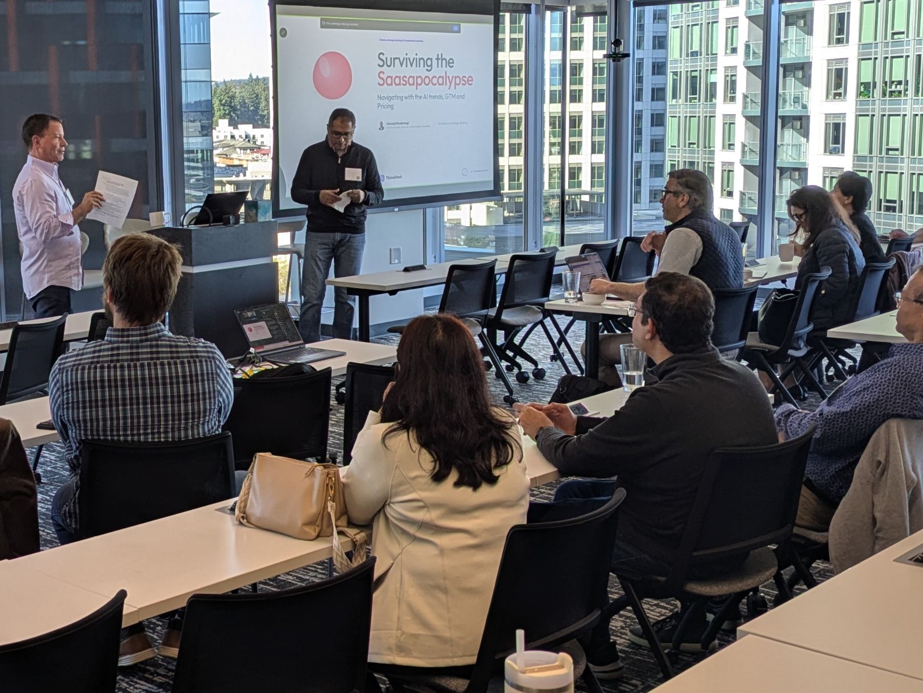 Participants in a FounderNexus speaker session